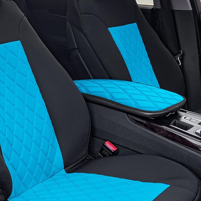 FH Group Neosupreme Aqua Diamond Pattern Center Console Pad – Water-Resistant Armrest Cover Protector for Cars, SUVs & Trucks