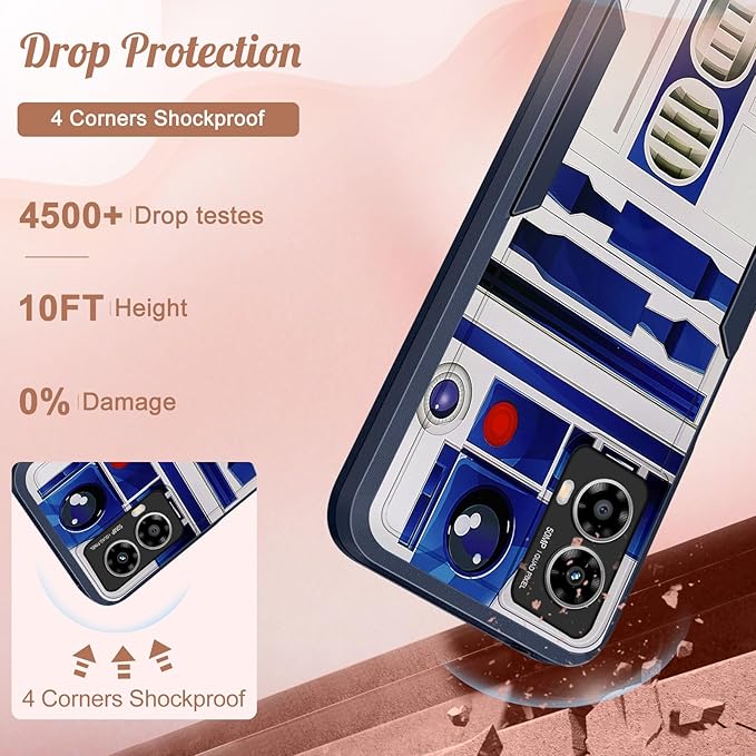 for Moto G Power 5G 2024 Case - Compatible with MagSafe Women Girls Boys Cute Magnetic Phone Cover Cool Blue Unique Heavy Duty Shockproof Design for Motorola Moto G Power 5G 2024 Cases