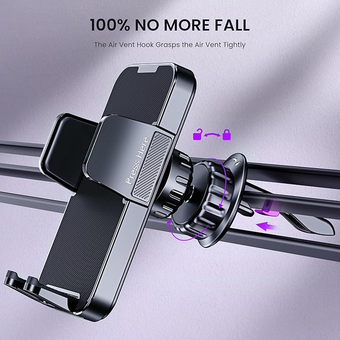 FESIYOYE Car Phone Holders for Car Air Vent Phone Mount Universal Automotive Accessories Car Mount Cradles Fit for iPhone Android Smartphones