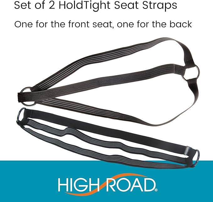 High Road HoldTight Car Purse Holder, Grocery Bag Holder and Package Strap for the Front Seat, Back Seat or Trunk - 2-pack