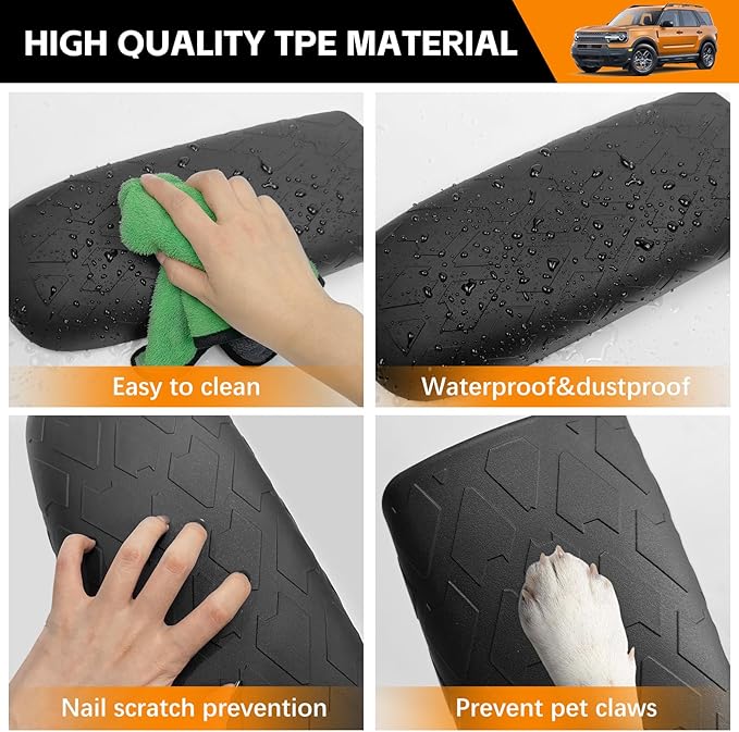 Center Console Armrest Cover for 2021-2025 Bronco Sport CX430/2020-2025 Ford Escape Center Console Arm Rest Protector for Bronco Sport/Ford Escape Accessories(Armrest Cover)