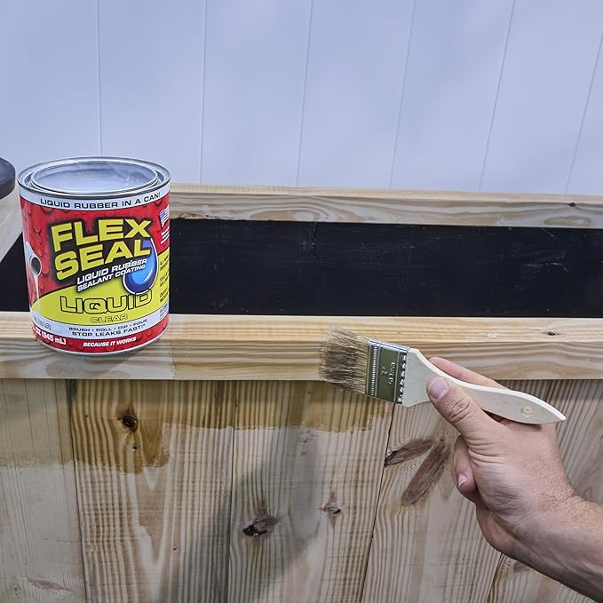 Flex Seal Liquid, Rubber Coating Sealant, Waterproof, Flexible, Breathable, and UV Resistant, Roof Repair, Basements, RV, Campers, Trailers, Marine, EPDM, Masonry, Clear, 16 oz