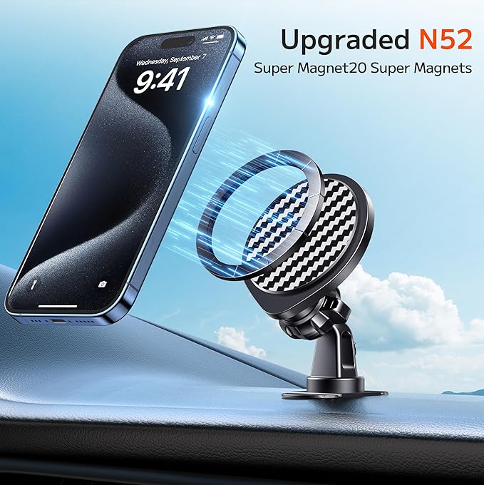for Magsafe Car Mount [Strong Magnets] Magnetic Phone Holder for Car Vent Dashboard [Hands Free] Cell Phone Holder Car Mount for iPhone 15 14 13 Pro Max Pro Mini for MagSafe Case All Phones