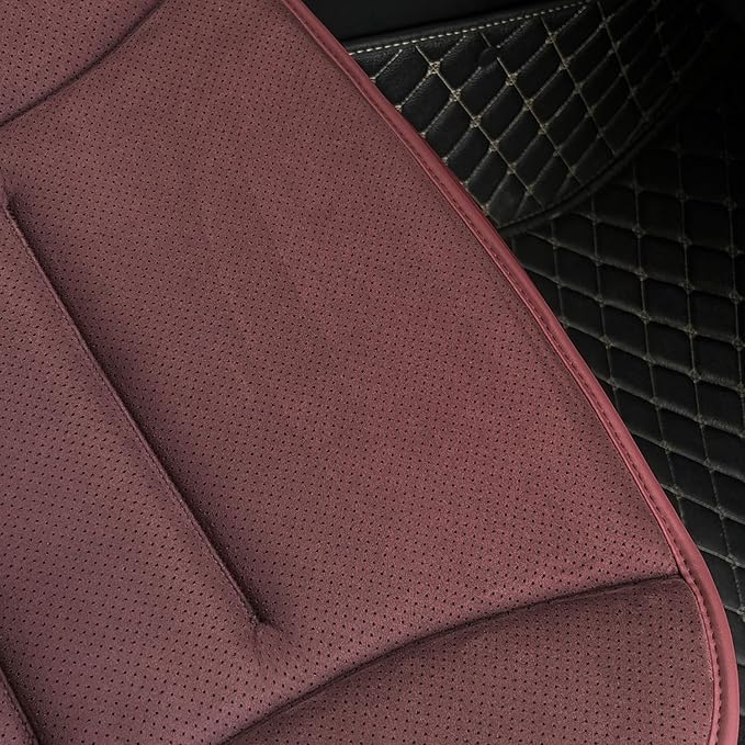SUTILA Car Seat Cushion, Comfort Memory Foam Car Cushions for Driving - Sciatica & Lower Back Pain Relief, Seat Cushion for Car Seat Driver, Office Chair, Wheelchair (Red)