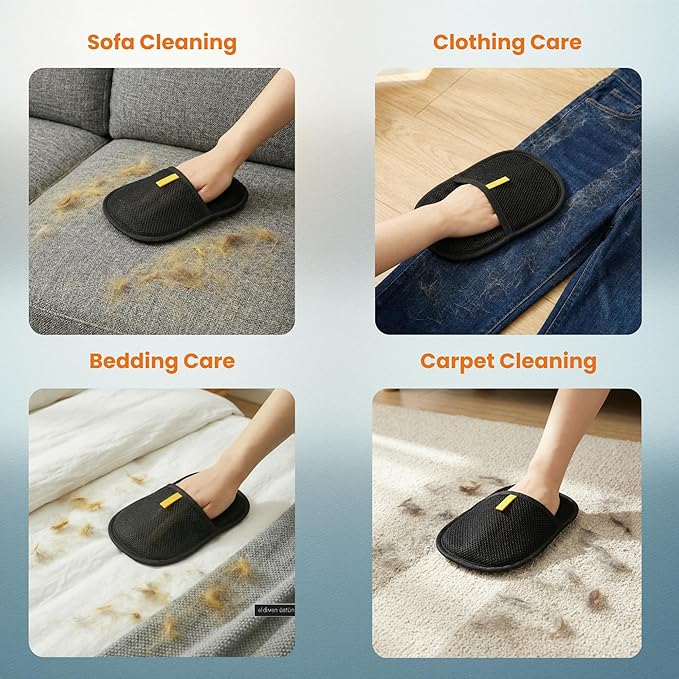 Pet Hair Remover & Shedding Solution: 5-Piece Complete Kit with Dog Grooming Glove, Furniture Cleaner Pad, and 3-Pack Washable Reusable Lint Rollers - Ideal for Home, Clothes, Carpet