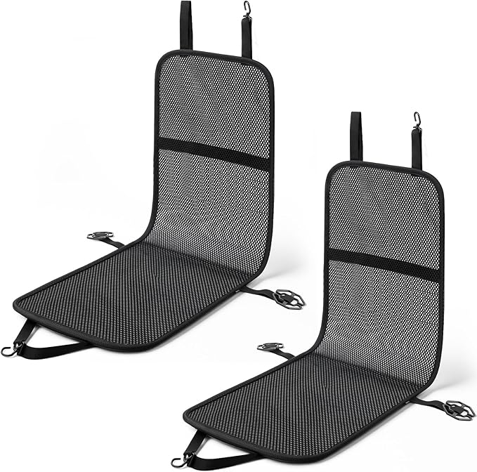 2 Pack Breathable Mesh Car Seat Cushion - Black Double 3D Air Cool Chair Seat Pad for Truck, SUV, Van, Car Universal Fit