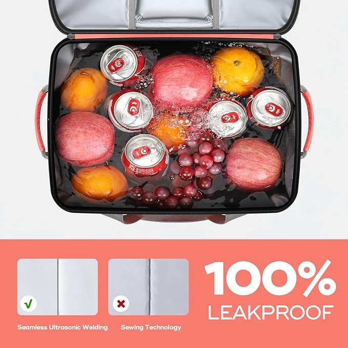 Maelstrom Collapsible Soft Cooler Bag,35/55/75 Cans Beach Cooler with Flip Top Lid, Ice Chest, Leakproof & Portable for Beach, Camping, Road Trips & Grocery Shopping
