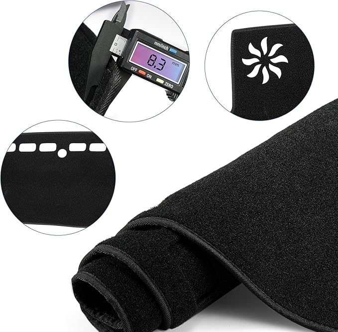 Dashboard Dash Cover Mat Carpet Compatible with 2018-2021 2022 2023 2024 Toyota Camry.