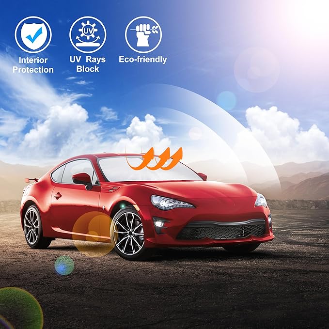 Windshield Sun Shade Window Sunshade Custom Fit 2017-2021 Toyota 86/2022-2023 Toyota GR86/2013-2023 Subaru BRZ/2012-2016 Scion FR-S FRS Accessories
