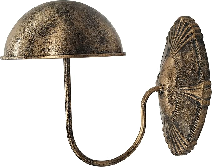 Owlgift Decorative Bronze Metal Vintage Style Wall Mounted Entryway Hat/Cap/Wig Hanger Display Rack - Set of 2
