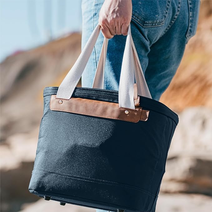 CleverMade Collapsible Insulated Cooler Bag – Leakproof Soft Cooler for Beach, Travel, Car – Bottle Opener