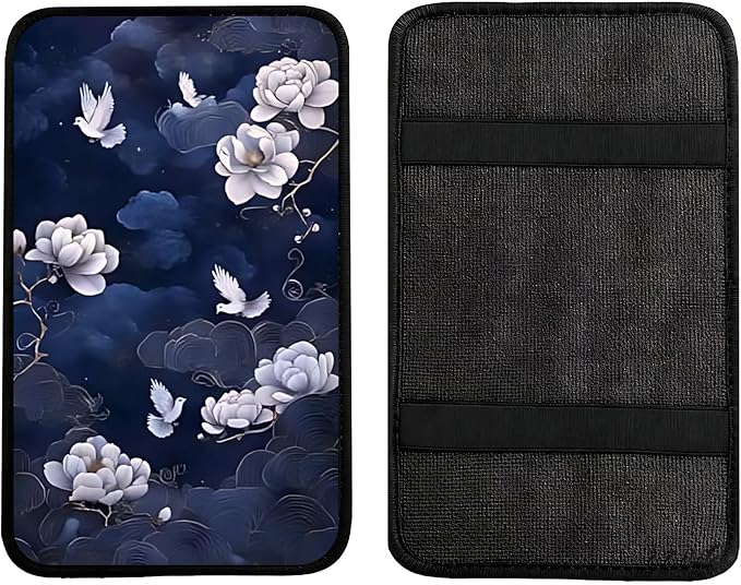 Car Armrest Cover Pad - Car Center Console Cushion Protector Against Pet Claws, Dirt and Sticky Fingers, Comfortable Auto Decor Accessory Fit for Sedan, Van, SUV