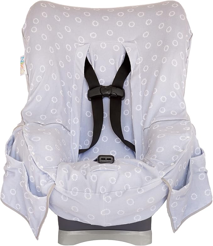 Niko Easy-Wash Children's Car Seat Cover & Liner - Gray Cotton Blend Terry - Fits Most Toddler Car Seats - Universal Fit - Waterproof SEAT Bottom - Machine Wash and Dry