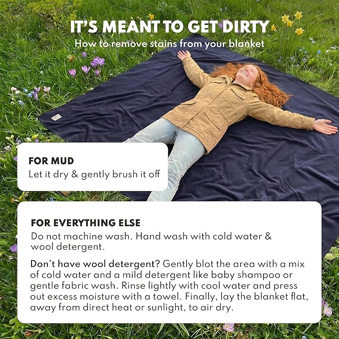 Woolly Mammoth Woolen Company Merino Wool Blanket - 80% Merino Wool - Camping Blankets for Cold Weather - Mositure-Wicking for Overlanding, Hunting, Emergency Kits, Bushcraft (66" x 90" Limestone)