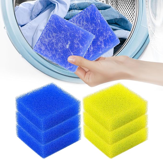 6PCS Pet Hair Remover for Laundry, Ultra-Adhesive Dryer Cat & Dog Hair Catcher, Reusable & Eco-Friendly Lint & Fur Remover, Pet Hair Removal Tool for Washing Machine, Safe for All Fabrics