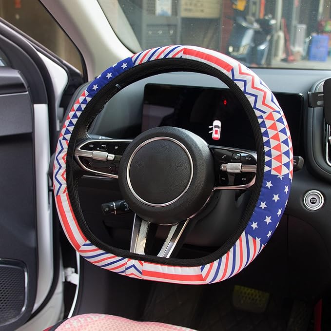 Steering Wheel Cover for Women Universal Steering Wheel Covers Protector Car Accessories for Car 15 inch