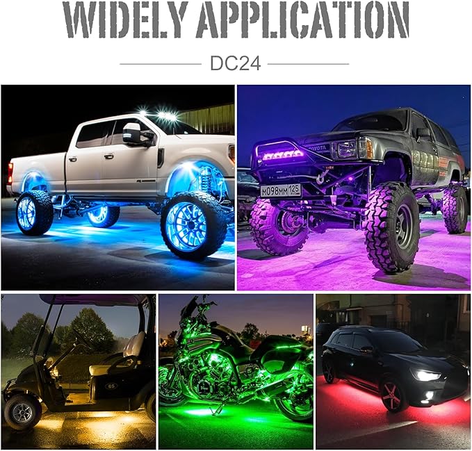 SHINIGHT Led Rock Lights for Trucks,16 Pods Lights for Jeep Brightness Truck underglow kit Exterior with App Control Flashing Music Mode RGB Lighting for UTV SUV ATV RZR Truck Accessories