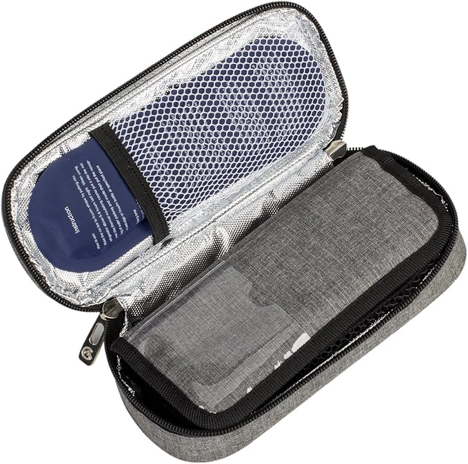 apollo walker Insulin Cooler Travel Case Diabetic Medication Cooler with Ice Packs and Insulation Liner insulin cooler travel case tsa approved