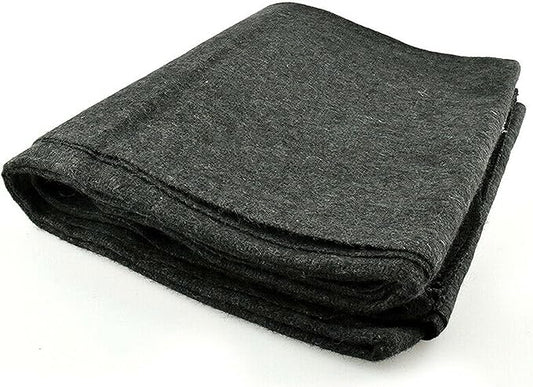 1 Wool Blanket Outdoor Cover Military Camping Survival Warm 51"x80" 2lbs Large Outdoors Camping Stadium Blanket Picnics Travel Moving Survival Kit Camp Sleeping Outdoor Furniture Blanket Car Home