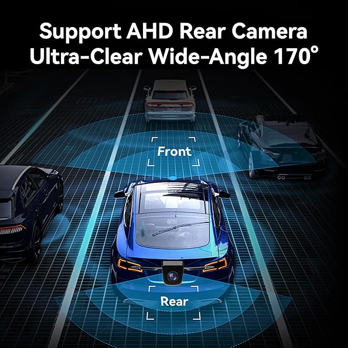 AHD 1080P Vehicle Backup Camera IP69K Waterproof Night Vision HDR 170° Wide Angle Metal Housing,Universal Reverse Rear View Backup/Front View Camera for Cars Pickup Trucks SUV RV Vans