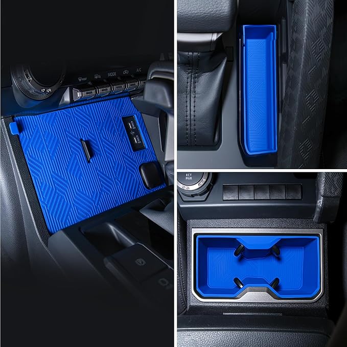 Interior Silicone Liner Insert Custom Fit for Tacoma 2024-2026, Silicone Organizer Tray for Tacoma Gen 4th Double Cab only - Fully Covered - for Tacoma Accessories