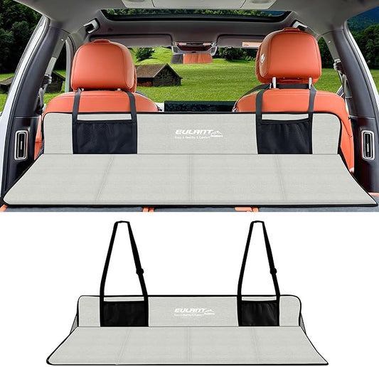 Portable Air Mattresses for Sleeping,Car Rear Seat Mattress Extension Plate,Folding Car Bed Mattress,Increase Travel Trunk Space & Car Bed Camping Space for Car/SUV/Model Y/3-Camping Essential ﻿