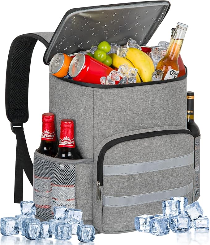 Backpack Cooler - 54 Cans Large Capacity Insulated Leak Proof Backpack for Men & Women, Cooler Bag Picnic Camping Beach Hiking Travel Lunch Backpack