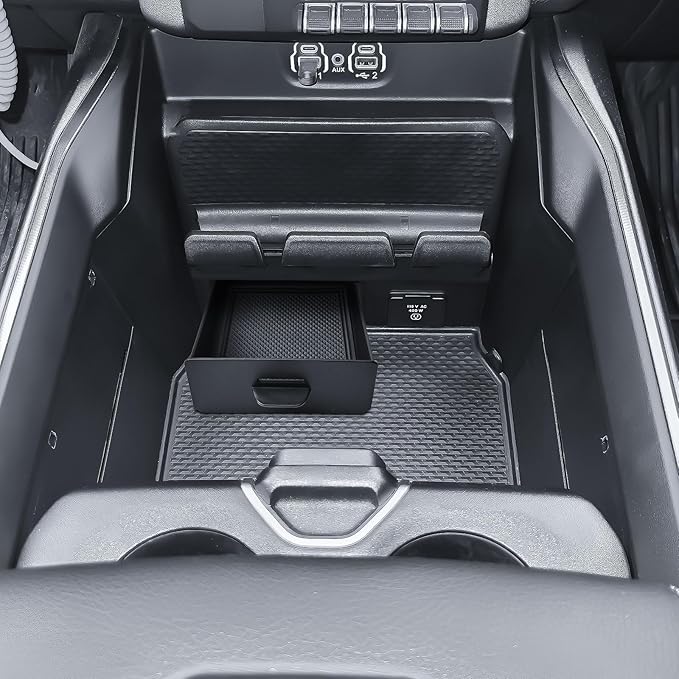 EDBETOS Storage Drawer Tray Compatible with 2019–2026 Dodge RAM 1500 2500 3500 Center Console Storage Drawer Accessories, Removable Cubby Organizer Box Insert Tray (Only Fits Models with Cubby)