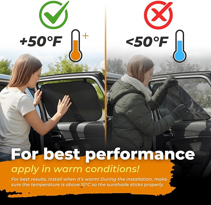Car Window Shade for Baby with Certified UV-Protection 2 Pack - 20"x12"