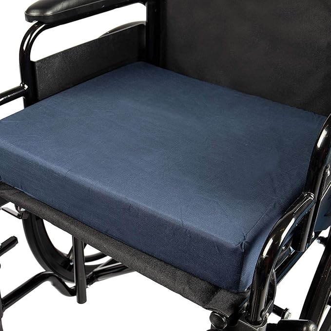 DMI Seat and Chair Cushion for Office Chairs, Wheelchairs, Scooters, Kitchen Chairs or Car Seats, FSA HSA Eligible, for Support and Height while Reducing Stress on Back, Tailbone or Sciatica