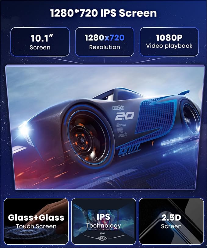 4G 64G Car Stereo for Honda Civic 2006-2011 Radio with 10.1inch 1280x720 IPS Touch Screen AI Radio DSP 36EQ Wireless Carplay Android Auto Bluetooth 5.0 GPS FM/RDS WiFi MirrorLink AHD Backup Camera
