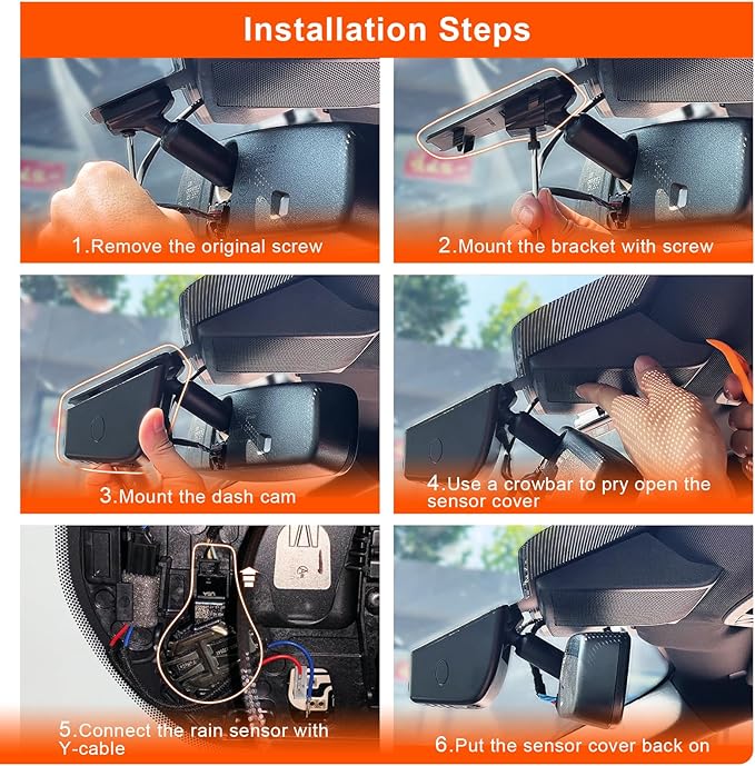 Mangoal Front 4K & Rear 1080p Dash Cam Custom fit for Ford Expedtion/Expedtion MAX 2018-2026, XLT Limited Timberline King Ranch Platinum, Integrated OEM Look, UHD 2160P Video, App & WiFi, 128GB Card