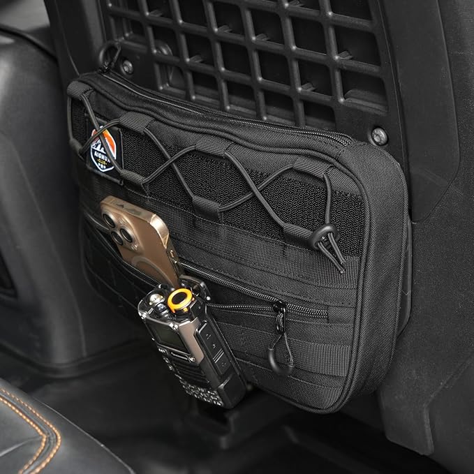 Seat Storage Bags, Storage Pockets, Interior Storage, Accessories. for Ford Bronco 2021-2025 2/4 Door (Front Seat 2PCS)