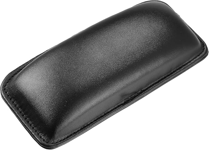 Motoforti Universal Car Center Console Knee Leg Elbow Cushion Pad, Armrest Knee Cover Support, 18x8x3.2cm, Faux Leather, Black, 1 Pcs