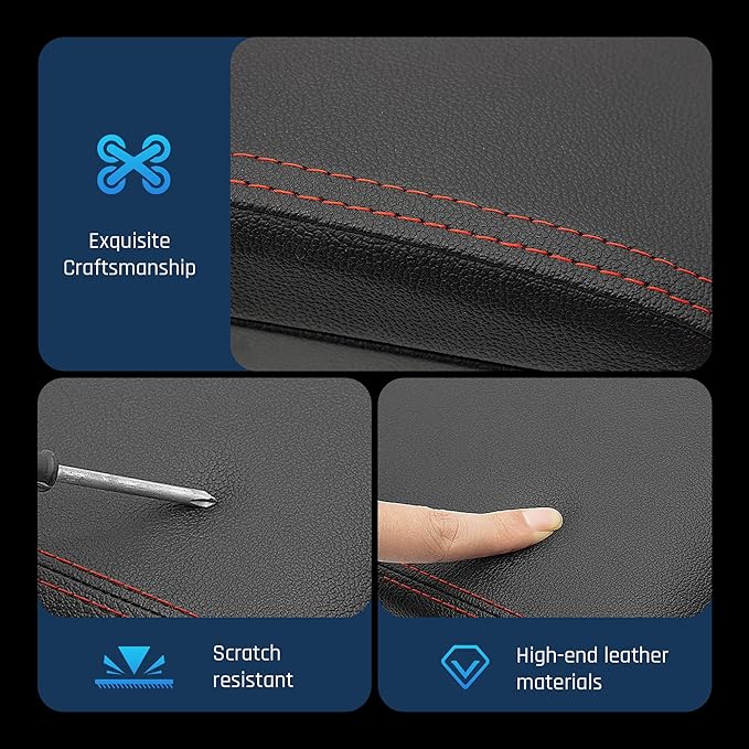 YJYWZH Armrest Box for Nissan Almera Versa 2012-2019 Car Center Storage Box Organizer Interior Hand Centre Consoles with Cup Holder Arm Rest Double-Layer Accessories Black
