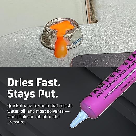 Next Phase – Hot Pink Tamper Seal Inspection Paint – Tamper-Proof Security Marker for Bolts, Fasteners & Assemblies – Quick-Drying – Automotive & Industrial Use – 1.5 oz Hot Pink