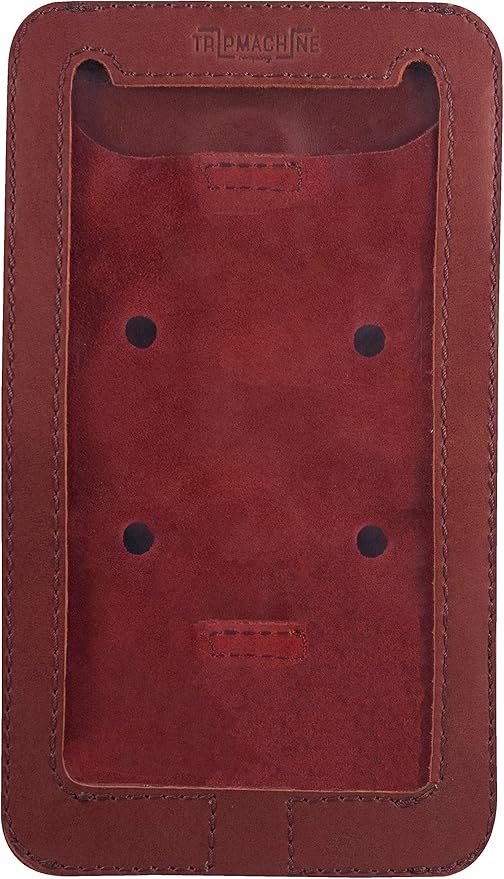 Trip Machine Magnetic Motorcycle Phone Pouch – Touchscreen Compatible Fuel Tank Phone Holder with Strong Magnets & Ventilated Back – (21 x 12 cm) (Cherry Red)