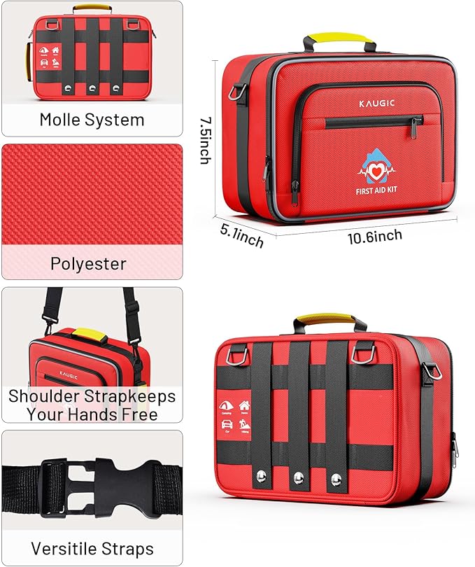 500 PCS First Aid Kit for Travel Camping Car Home Businesses, Well-Organized Emergency Kit, Survival Trauma First Aid Kits for Home College Dorm Essential Supplies