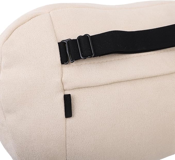 Yosoo Health Gear Car Neck Rest Cushion Headrest Pillow Lumbar Support Pillow 2 in 1 Ergonomic Pebbles Shaped Cotton Removable Soft Back Cushion for Office Chair Car Seat