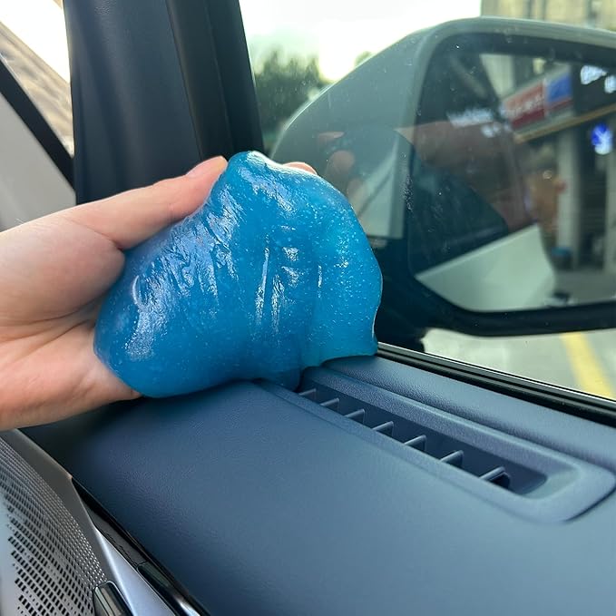 Car Cleaning Gel Putty Car Interior Cleaner Slime Auto Detailing Tools Universal Dust Removal Cleaning Kit for Car Accessories Vents 3C Office Scented 1Pack Lavender