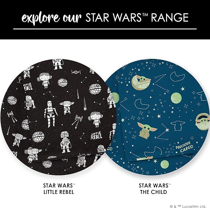 Milk Snob Star Wars Baby Boy and Girl Swaddle Blanket, Soft Receiving, Security Bed and Play Blanket, Toddler and Infant Baby Bedding Registry and Shower Gifts (Precious Padawans) 34 * 34 inches