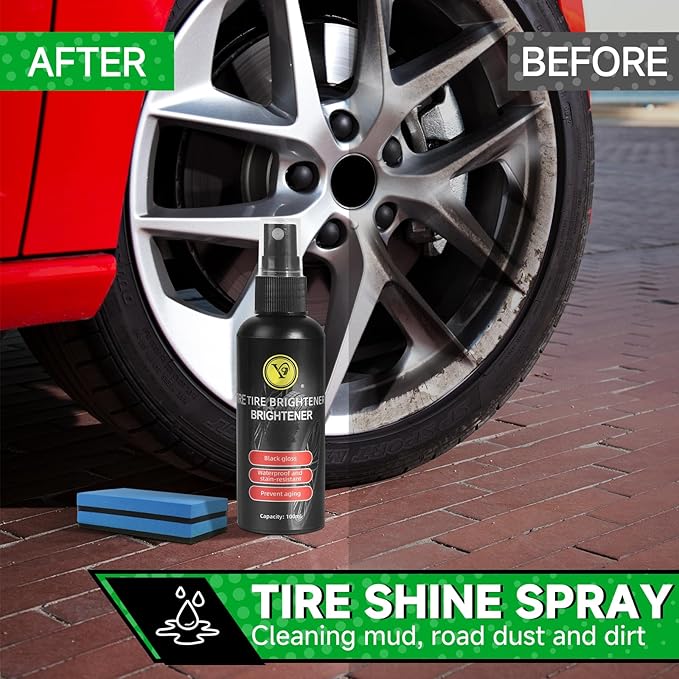 11Pcs Car Interior Cleaning Kit | Car Seat Cleaner, Tire Shine Spray, Screen Cleaner, Tire Stone Cleaning | Car Care Kit for Car, Truck, SUV, RV | Car Detailing Kit