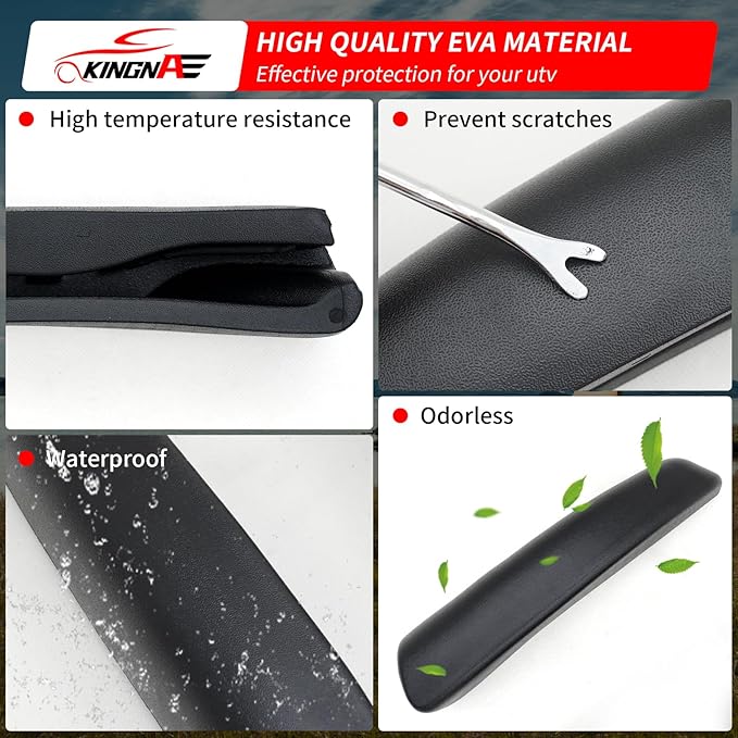 Seat Side Cushion Compatible with 2017-2025 Can-Am Maverick X3 & X3 MAX/2024-2025 Maverick R EVA Foam Seat Side Pads Assembly 2PCS for UTV Accessories