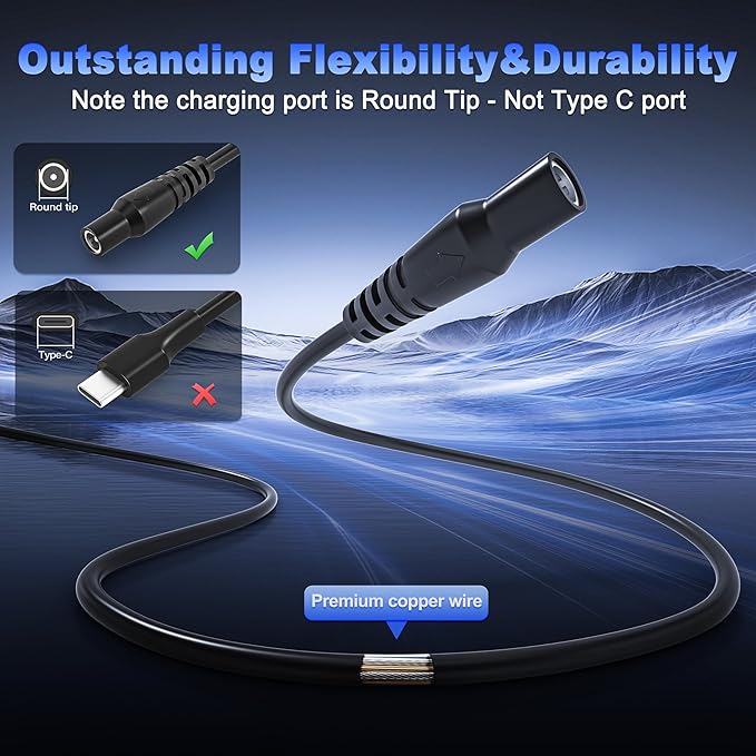 56W 14V Fast Charger Compatible with GB70 GB150 GB250+ GB251+ GB500 GB500+ Lithium Jump Starter Battery XGC4 XGC Power Adapter Cord