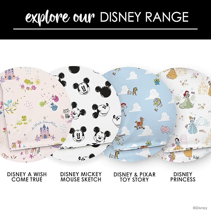 Milk Snob Disney Enchanted Kingdoms Baby Girl Swaddle Blanket, Soft Receiving, Security Bed and Play Blanket, Toddler and Infant Baby Bedding Registry and Shower Gifts, Newborn Essentials, 35x35