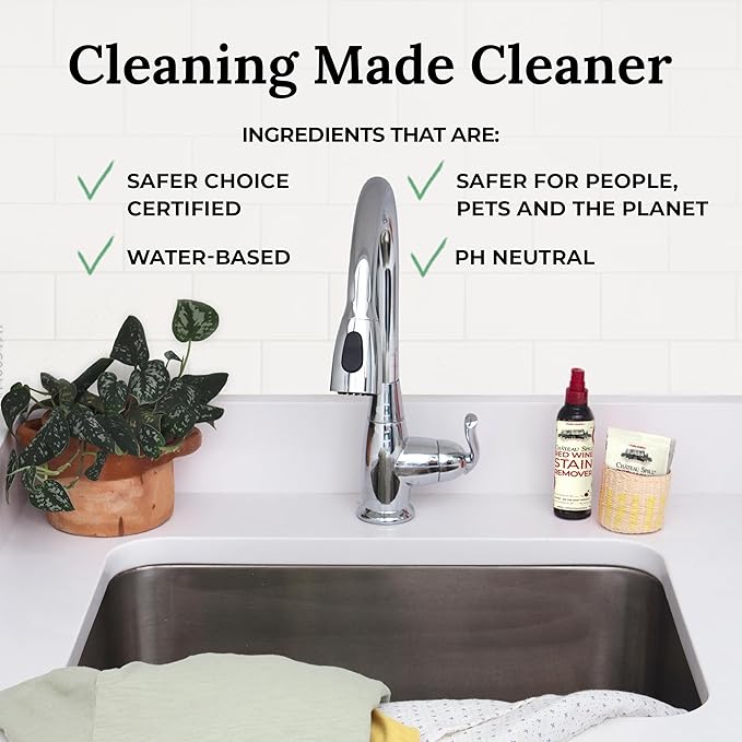 Chateau Spill Wine Stain Remover Spray - Laundry Stain Remover Spray - EPA Safer Choice Certified Carpet Cleaner - 4 Fl Oz (Pack of 2)