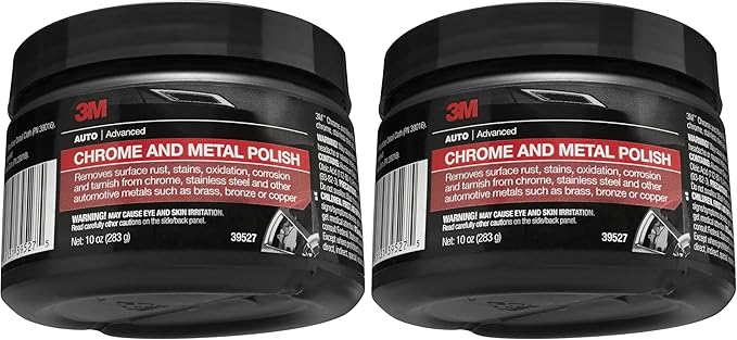 3M Chrome and Metal Polish, 39527, 10 oz, Pink (Pack of 2)