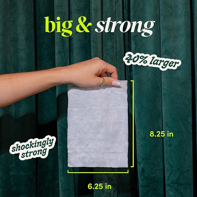goodwipes Flushable Butt Wipes - Vitamin E & Aloe - Sewer & Septic Safe - Extra Large Adult Wet Wipes For Women & Men - Bathroom Essentials - Cedar, 318 Count (6 Packs + 1 Travel)