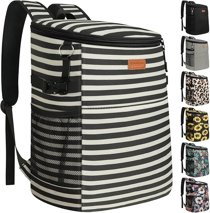 Camping Cooler Backpack 30 45 Cans, Soft Backpack Coolers Insulated Leak Proof Travel Cooler Bag Waterproof Lunch Picnic Beach Work Trip Thermal Bag Drink Beverage Beer Bag Cooler