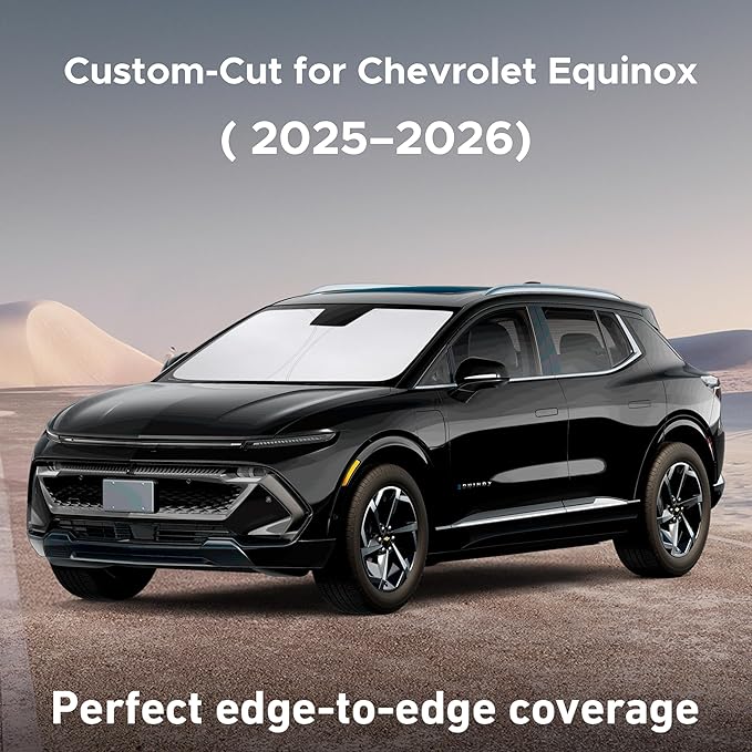 EcoNour Windshield Sunshade Compatible for Chevrolet Equinox 2025 2026, Sun Visor for Front Windshield & Window Sun Shade Cover, UV Heat Blocker & Protector, Car Accessories